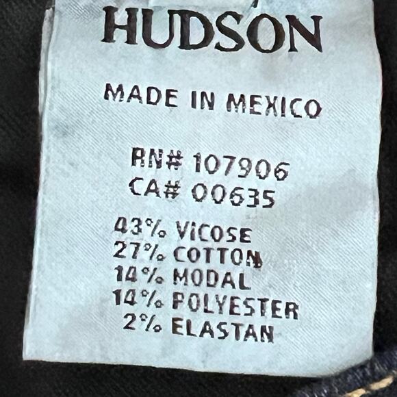 Hudson Women’s Nico Mid-Rise Super Skinny Dark Wash Jeans Size 27 EUC - Picture 10 of 11